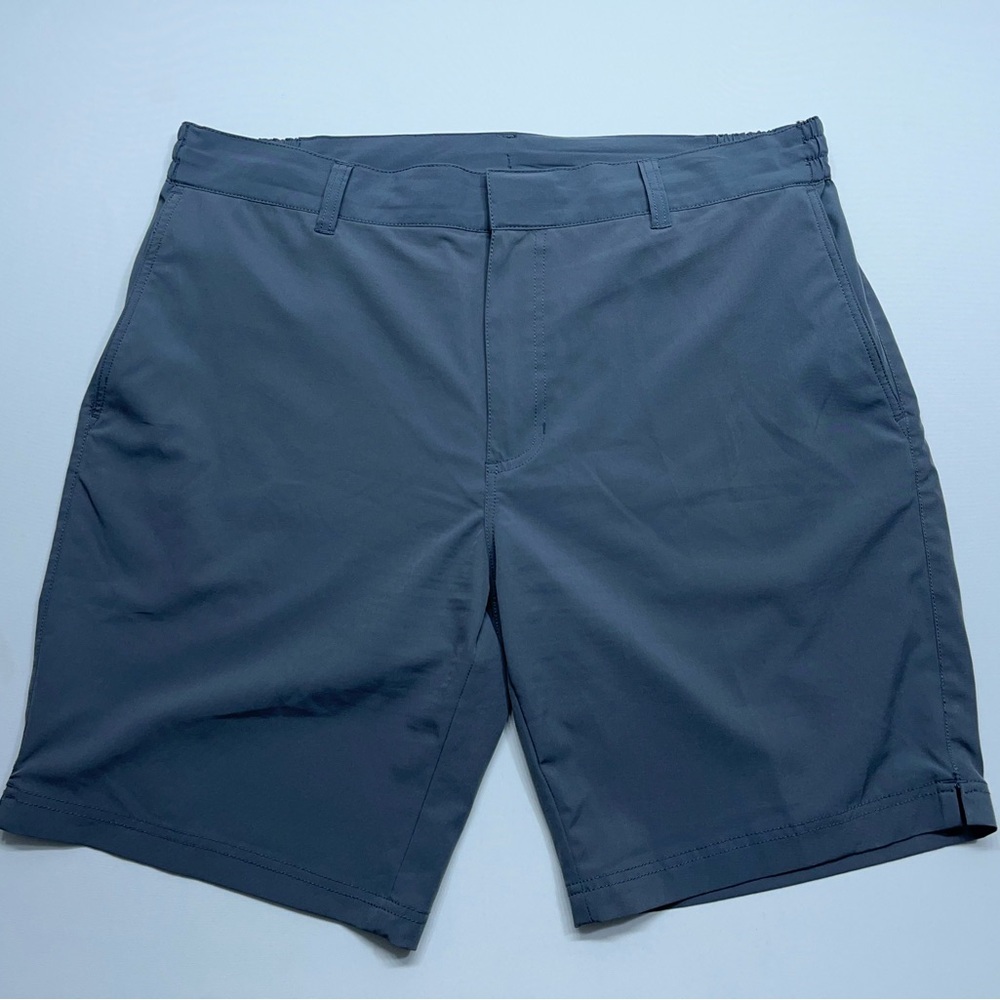 Fair Harbor Deck Shorts Mens 36 Gray Drawstring Pockets Zip Pocket Preppy Golf